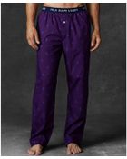 purple polo pajama pants