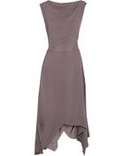 Vivienne Westwood Anglomania Aztec Draped Georgette Dress - Lyst