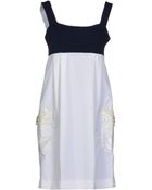 Versace Jeans Couture Short Dress - Lyst