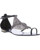 Lola Cruz Swarovski Stud Sandal - Lyst