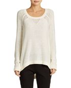 DKNY Sequin And Knit Pullover - Lyst