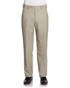 Saks Fifth Avenue Black Label Classic-Fit Wool Screenweave Trousers - Lyst