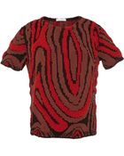 J.W. Anderson Rust And Brown Swirl Jacquard Top - Lyst