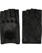Agnelle Cutout Fingerless Leather Gloves - Lyst