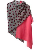Forte Forte Polka Dot Panelled Scarf - Lyst