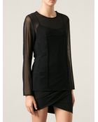 Ann Demeulemeester Sheer Top - Lyst
