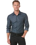 Perry Ellis Abstract Jacquard Shirt - Lyst