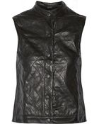 Rag & Bone Quilted Leather Vest - Lyst
