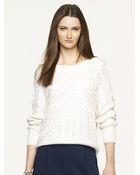 Ralph Lauren Black Label Hand-Knit Silk Sweater - Lyst