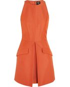 McQ by Alexander McQueen Cotton-Blend Mini Dress - Lyst