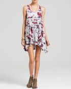 Free People Slip Dress - Printed Trapeze - Lyst