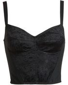 Dolce & Gabbana Lace Bustier Top - Lyst