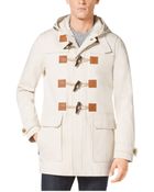 Michael Kors Denim Duffle Coat - Lyst