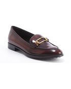 Tod's Cognac Patent Leather Buckle Detail Slip-On Loafers - Lyst