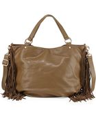 Deux Lux Fringe-Trimmed Faux-Leather Tote Bag - Lyst