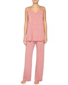 Donna Karan New York Raw-Edge Liquid Jersey Tank Pajama Set - Lyst