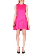 McQ by Alexander McQueen Pleated Satin Dress - Lyst