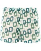 Laura Manara Ruby Chainprint Silk Shorts - Lyst