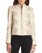 Elie Tahari Leather Cleary Jacket - Lyst