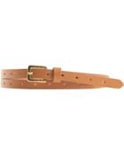 J.Crew Skinny Perforated Leather Belt - Lyst