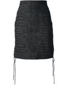 McQ by Alexander McQueen Lace-Up Pencil Skirt - Lyst