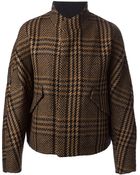 Cerruti Check Pattern Oversized Jacket - Lyst