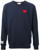 MSGM Patched Sweatshirt - Lyst