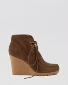 MICHAEL Michael Kors Lace Up Platform Wedge Booties - Rory - Lyst