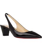 Christian Louboutin Karelli Slingback Pumps - Lyst