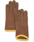 Portolano Cashmere-Blend Tech Knit Driving Gloves - Lyst