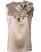 Brunello Cucinelli Floral Detail Vest - Lyst