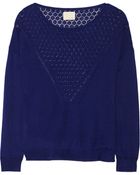 Band of Outsiders Silk And Cashmere-Blend Sweater - Lyst