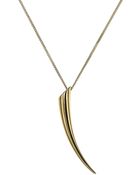 Michael Kors Gold-Tone Horn Pendant Necklace - Lyst