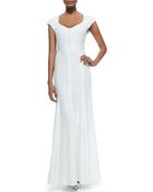 Diane von Furstenberg Maio Cap-Sleeve Lace Mermaid Gown - Lyst