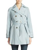 Laundry By Shelli Segal Double Breasted Trench Coat - Lyst