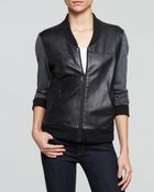 Ag Adriano Goldschmied Jacket - Channel Leather Bomber - Lyst