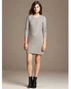 Banana Republic Striped French Terry Dress - Lyst
