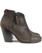 Rag & Bone Margot Nubuck Leather Bootie - Lyst
