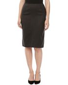 Donna Karan New York Pencil Skirt with Knife Pleats - Lyst