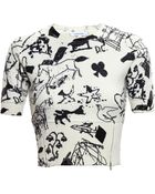 Carven Graffiti Print Sweater - Lyst