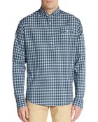 Gant by Michael Bastian Plaid Mandarin Collar Shirt - Lyst