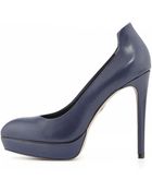 Pour La Victoire Aya Leather Platform Pump - Lyst