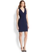 Milly Two-Tone Fitted Sheath Dress - Lyst