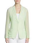 Elie Tahari Abby Crepe Jacket - Lyst