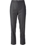 Armani Embossed Trousers - Lyst
