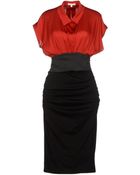 Paule Ka Knee-Length Dress - Lyst