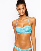 Asos Fuller Bust Mix And Match Longline Bandeau Bikini Top Dd-G - Lyst