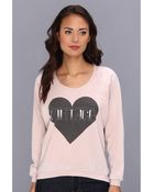Chaser Ls Oversized Raglan Fleece - Lyst