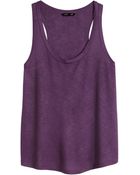 H&M Jersey Top - Lyst