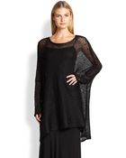 Donna Karan New York Knit Poncho Top - Lyst